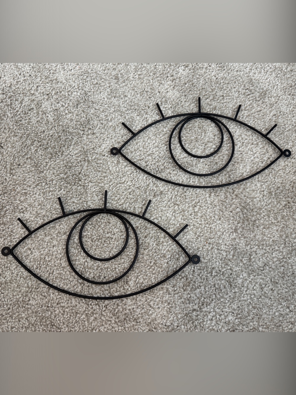 Metal Eye Wall Decor in Black